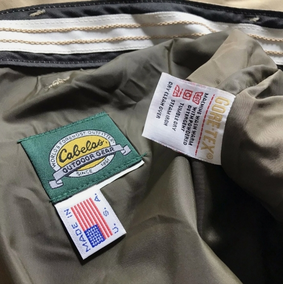 Vintage Cabelas Goretex Hunting Waterproof Outdoor Pants Made In USA Size 41 - Picture 2 of 4
